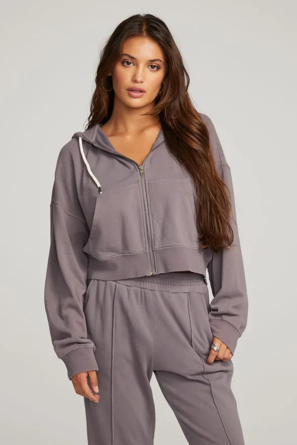 Sale Abilene Purple Sage Zip Up Hoodie Women Outerwear | Loungewear