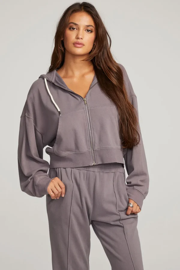 Sale Abilene Purple Sage Zip Up Hoodie Women Outerwear | Loungewear