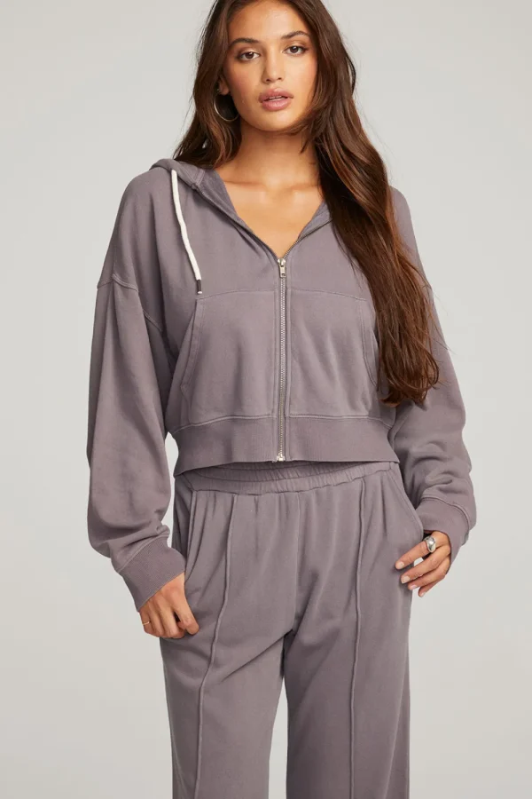 Sale Abilene Purple Sage Zip Up Hoodie Women Outerwear | Loungewear
