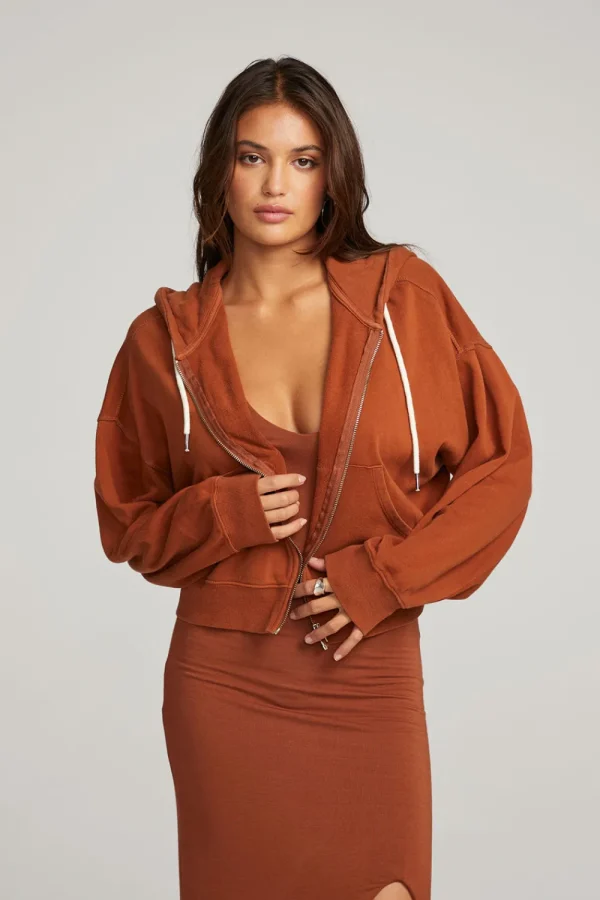 Cheap Abilene Whiskey Zip Up Hoodie Women Outerwear | Loungewear