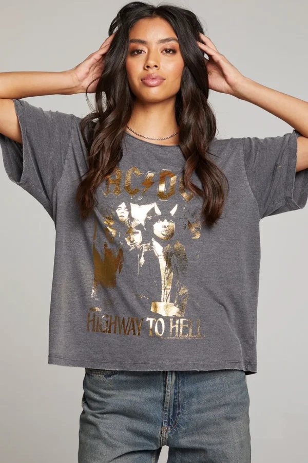Cheap AC/DC Highway To Hell Tee Women Loungewear | Music