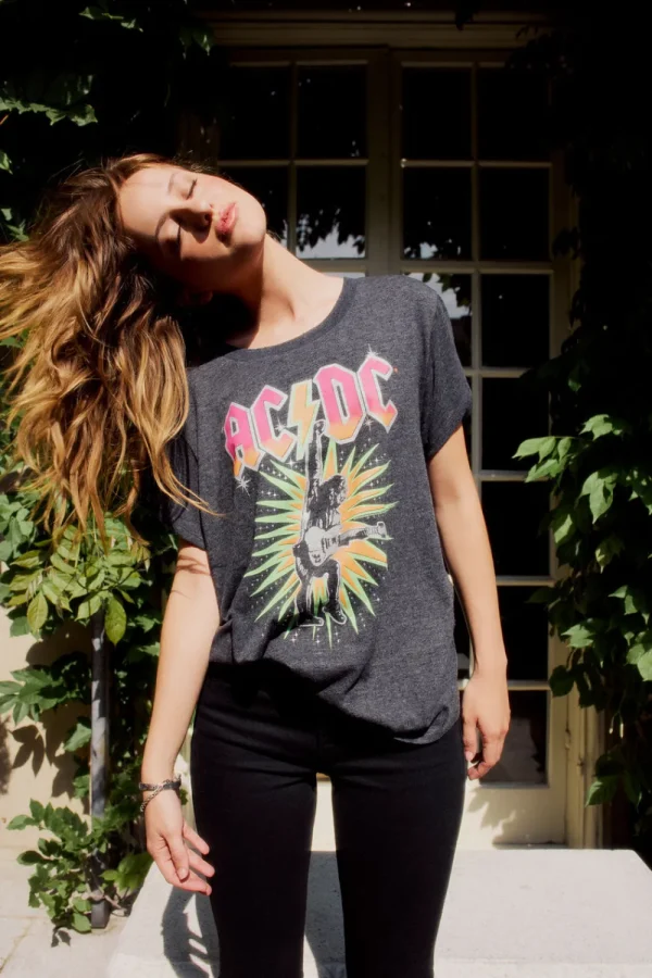 Outlet AC/DC Let There Be Rock Tee Women Music | Tops