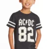 Shop AC/DC Tour 82 Boys Triblend Crew Neck Tee Women/Kids/BOY Boys | Music