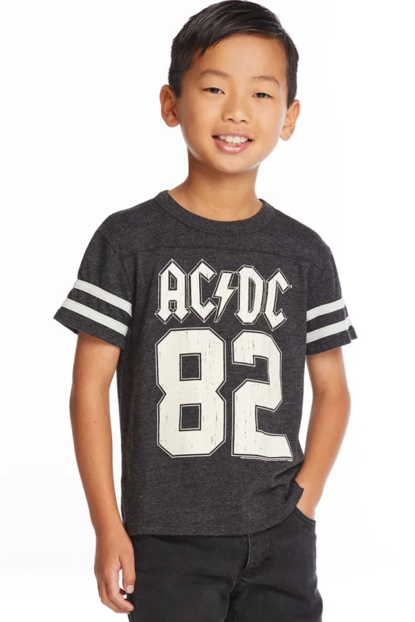 Shop AC/DC Tour 82 Boys Triblend Crew Neck Tee Women/Kids/BOY Boys | Music