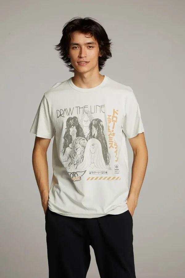 Cheap Aerosmith Draw The Line Crew Neck Tee Women Tops | Music