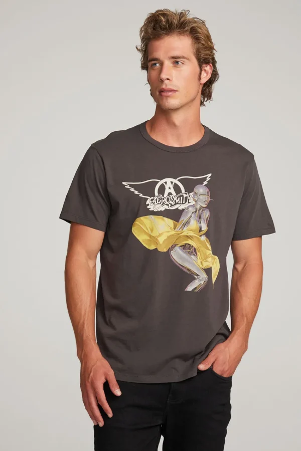 Cheap Aerosmith Just Push Play Mens Tee Women Tops | Music