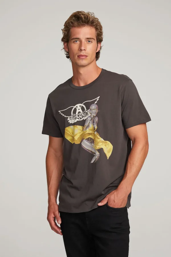 Cheap Aerosmith Just Push Play Mens Tee Women Tops | Music