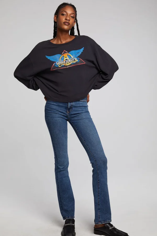 Flash Sale Aerosmith Rock In A Hard Place Long Sleeve Women Loungewear | Music