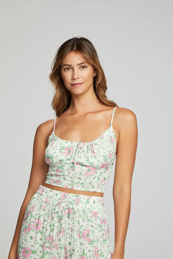 Outlet Alana Tank Top - Grass Daisy Floral Women Loungewear | Tops