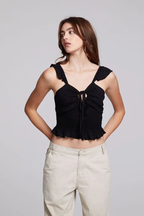Cheap Alessia Black Blouse Women Loungewear | Tops