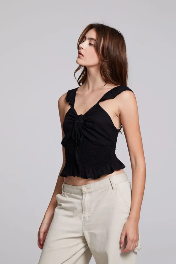 Cheap Alessia Black Blouse Women Loungewear | Tops