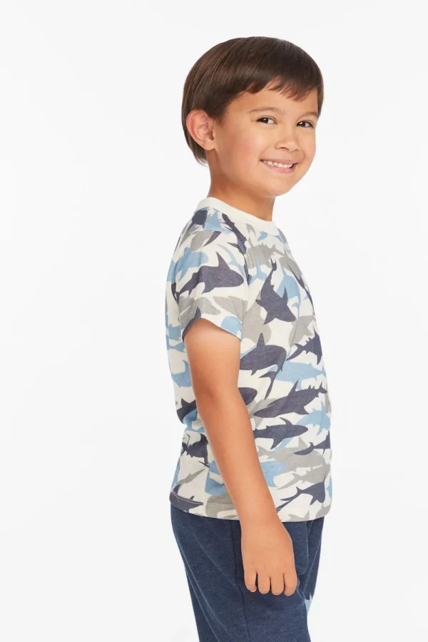 New All Over Camo Shark Boys Tee Kids/BOY Boys