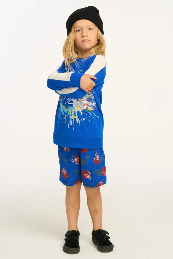 Online All Over Football Helmet Boys Shorts Kids/BOY Boys