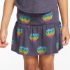 Flash Sale All Over Hearts Girls Peplum Skort Kids Girls