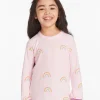 Cheap All Over Rainbow Girls Pullover Kids Girls