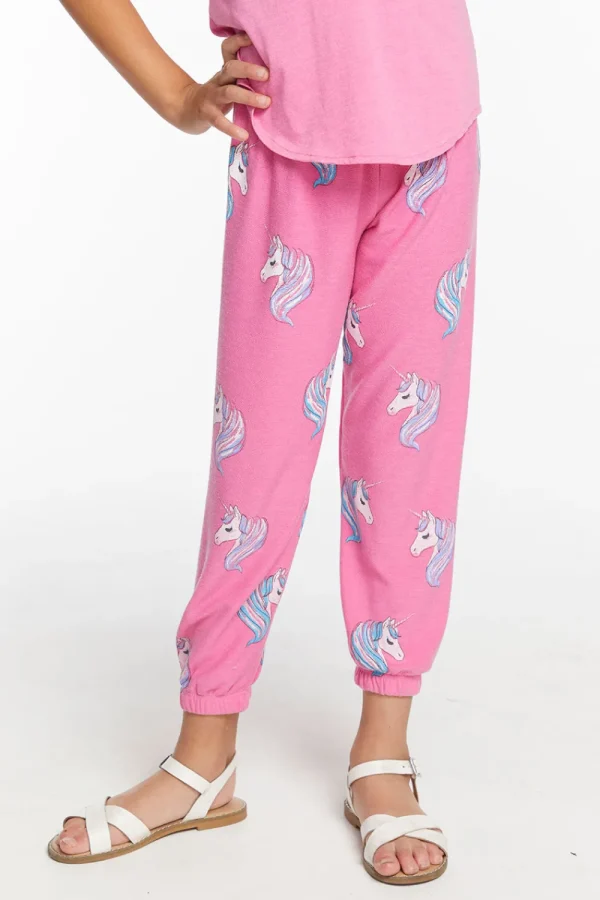 Cheap All Over Unicorn Girls Cozy Knit Sweatpant Kids Girls