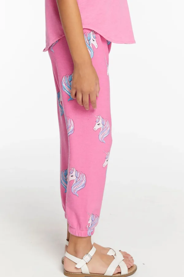 Cheap All Over Unicorn Girls Cozy Knit Sweatpant Kids Girls
