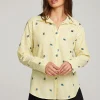 Online Allover Eye Button Down Women Loungewear | Graphics