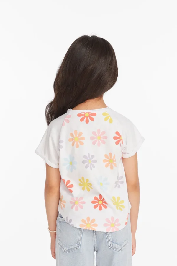 Hot Allover Flower Girls Shirt Kids Girls