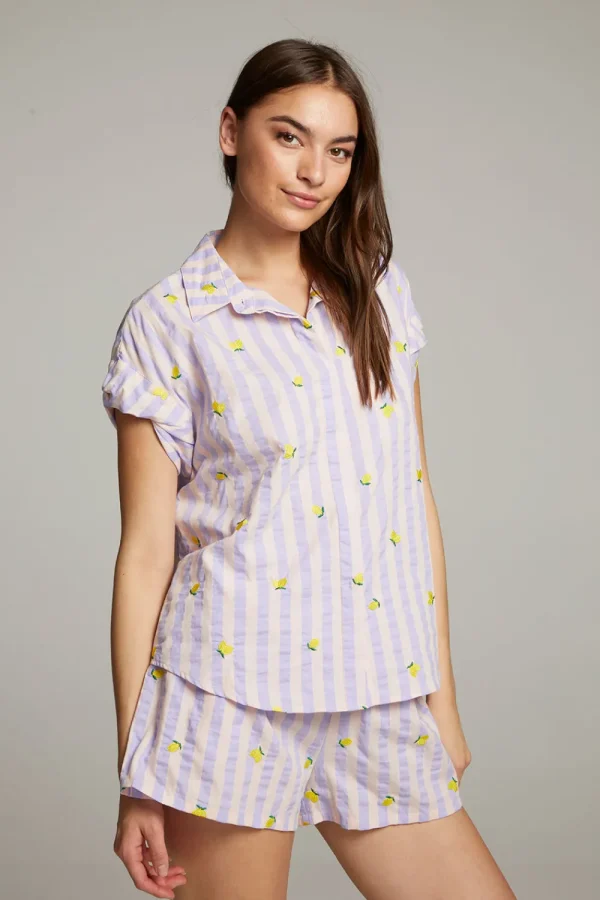 Cheap Allover Lemons Shirt Women Loungewear | Graphics