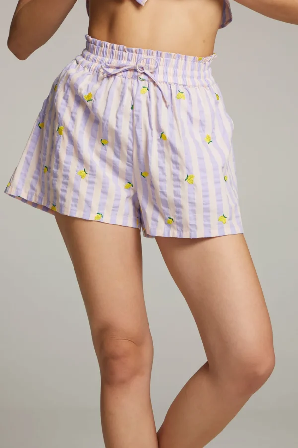 Cheap Allover Lemons Shorts Women Loungewear | Graphics