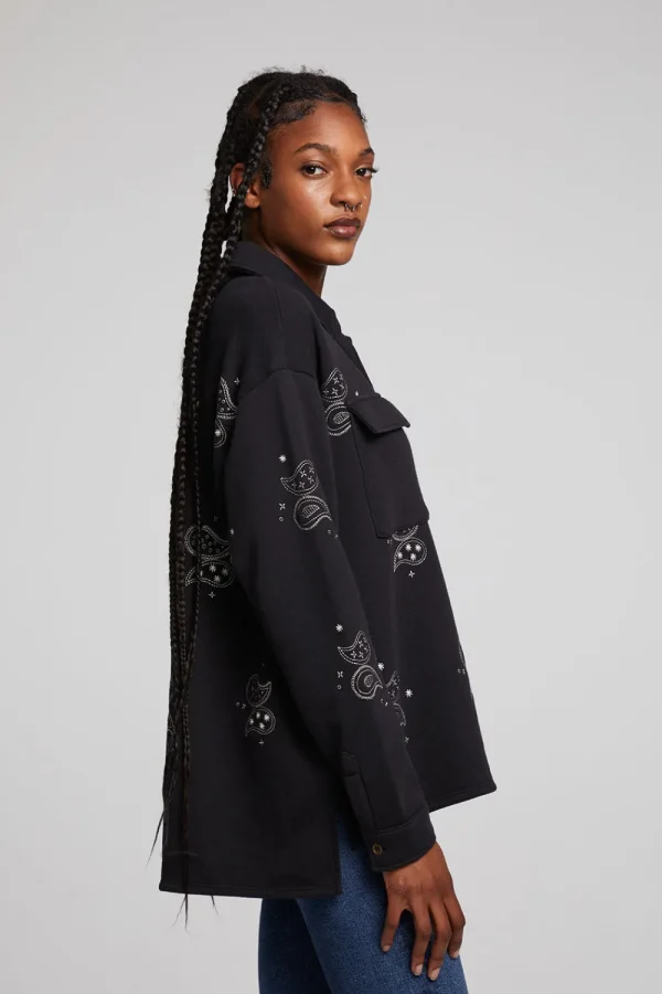 Sale Allover Paisley Button Down Women Loungewear | Graphics