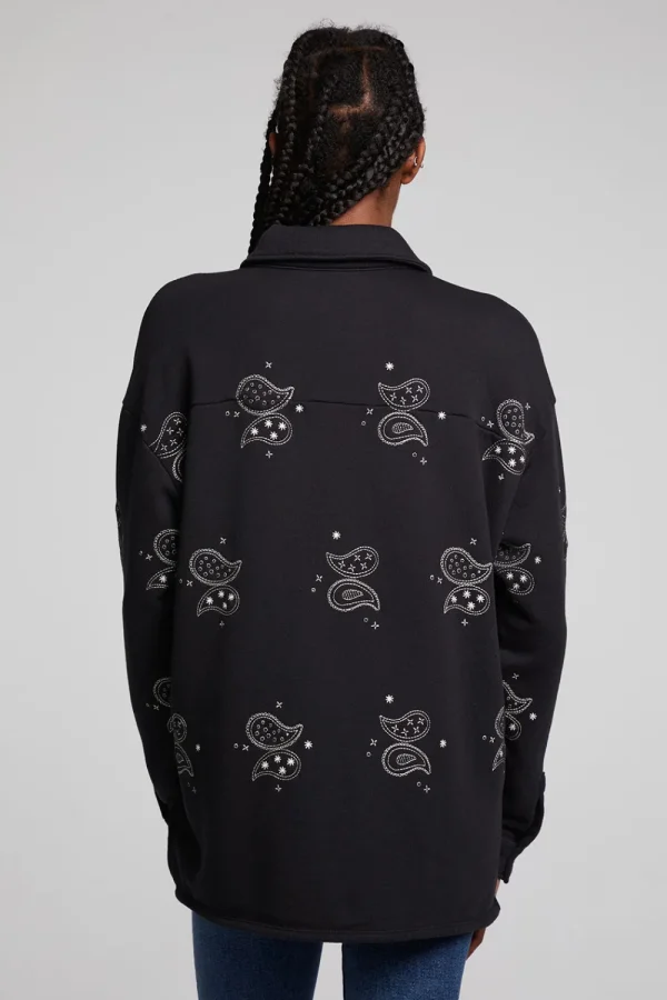 Sale Allover Paisley Button Down Women Loungewear | Graphics
