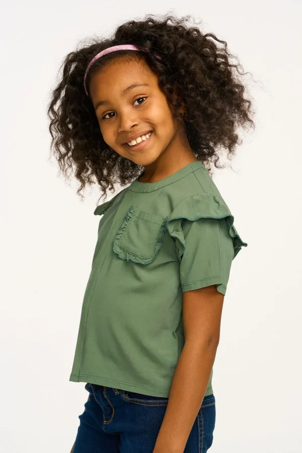Discount Anise Dark Forest Ruffle Top Kids Girls