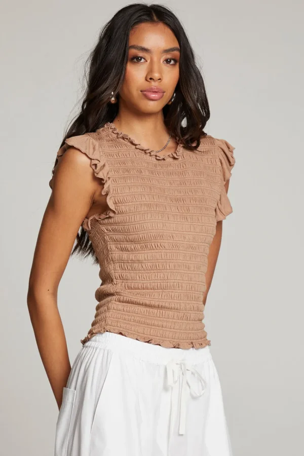 Outlet Ann Warm Taupe Blouse Women Loungewear | Tops