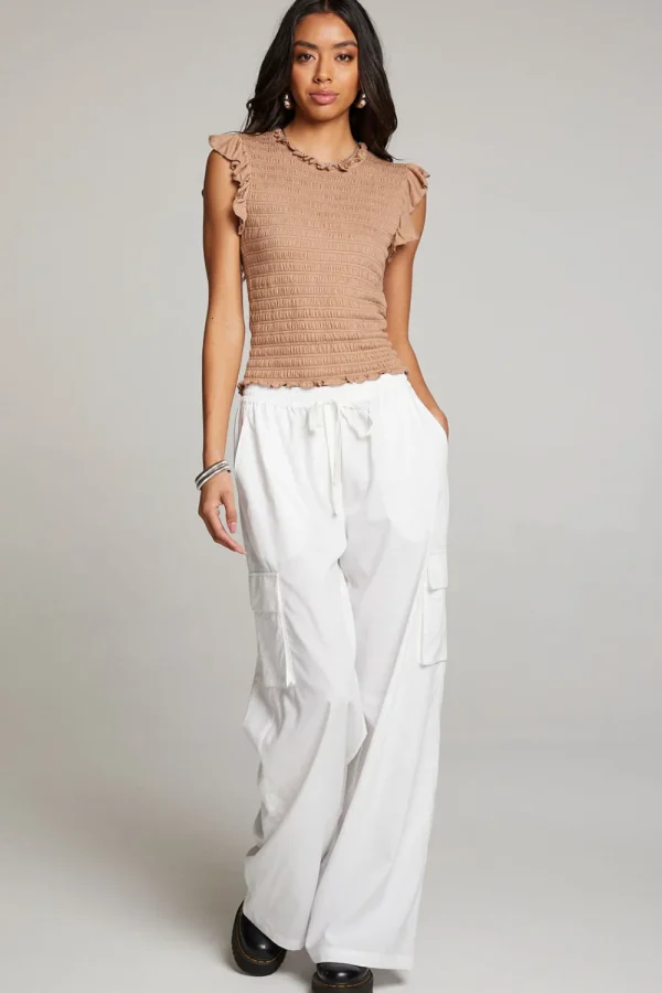 Outlet Ann Warm Taupe Blouse Women Loungewear | Tops