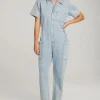 Flash Sale Ashland Classic Blue Jumpsuit Women Loungewear | Bottoms