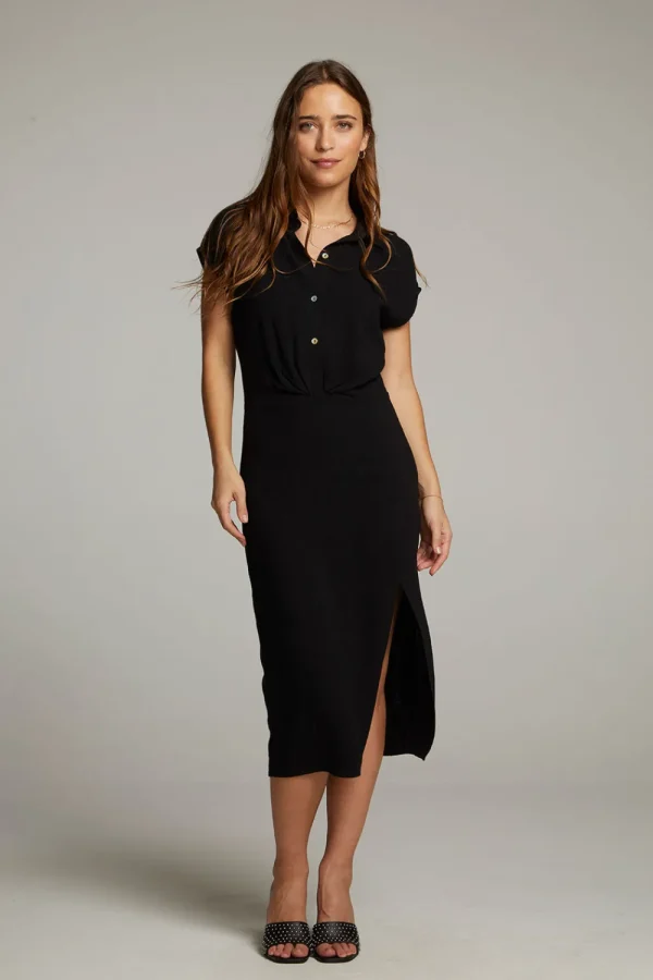Cheap Atlantic True Black Midi Dress Women Dresses | Loungewear