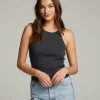 Outlet August Black Tank Top Women Loungewear | Tops