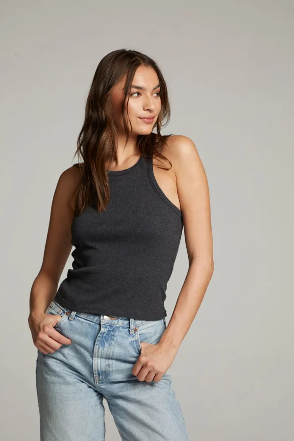 Outlet August Black Tank Top Women Loungewear | Tops