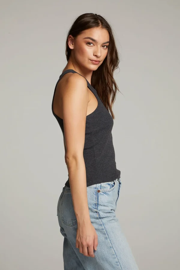 Outlet August Black Tank Top Women Loungewear | Tops