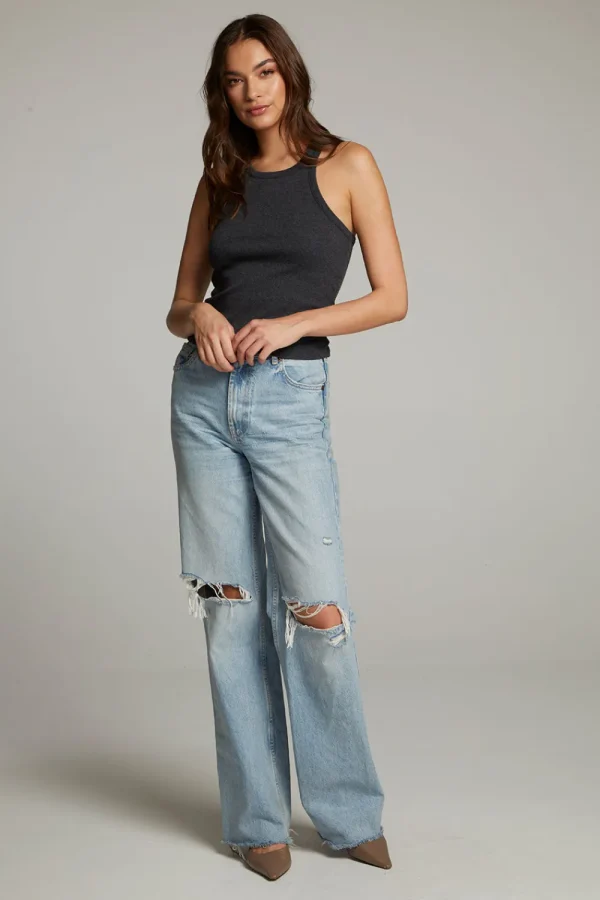 Outlet August Black Tank Top Women Loungewear | Tops
