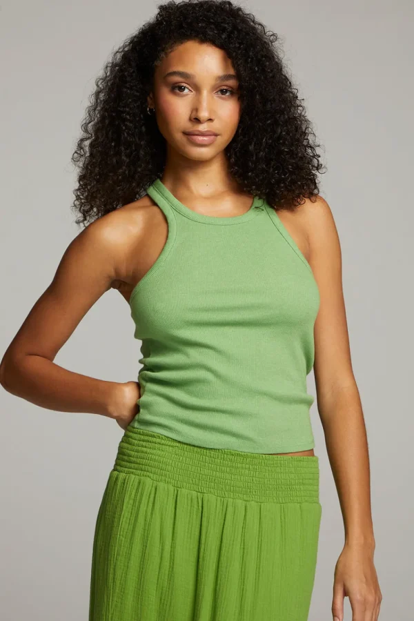 Cheap August Piquant Green Tank Top Women Loungewear | Tops