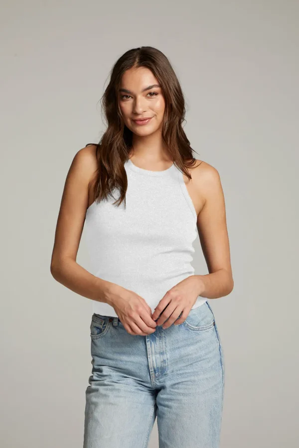 Discount August White Tank Top Women Loungewear | Tops