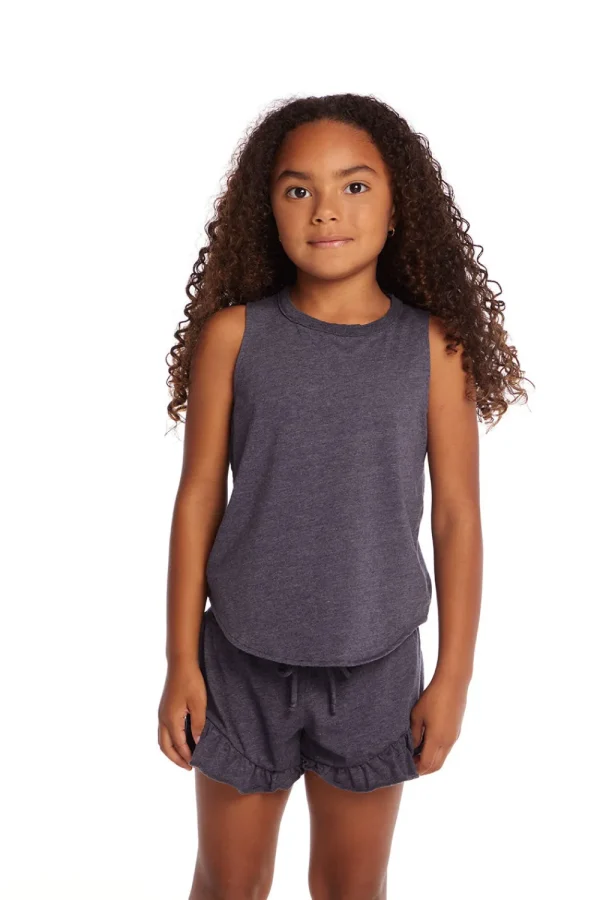 Store Avalon Girls Vintage Jersey Shirttail Muscle Kids Girls