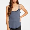 Cheap Baby Rib V Neck Racerback Ruffle Tank Women Tops