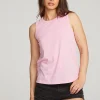 Clearance Basic Pastel Lavender Slit Tank Women Loungewear | Essentials