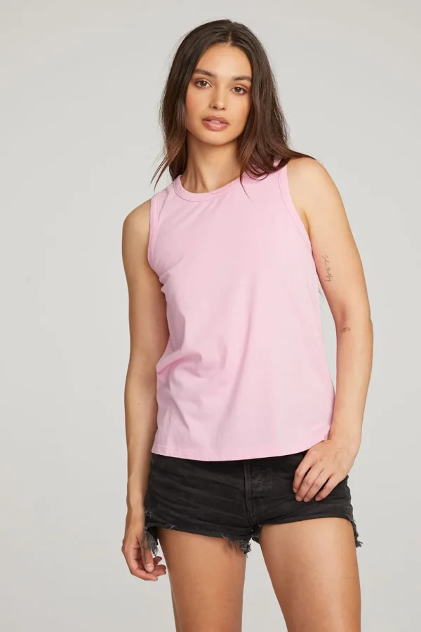 Clearance Basic Pastel Lavender Slit Tank Women Loungewear | Essentials