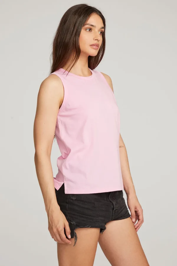 Clearance Basic Pastel Lavender Slit Tank Women Loungewear | Essentials