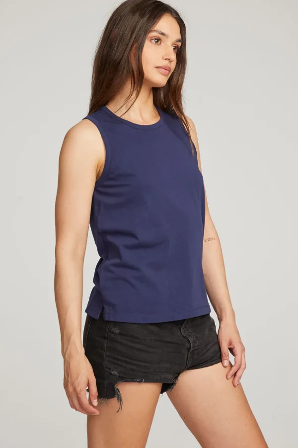 Sale Basic Sapphire Slit Tank Women Essentials | Loungewear