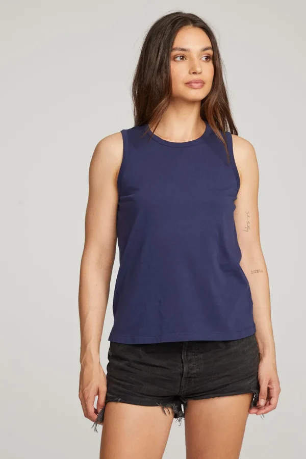 Sale Basic Sapphire Slit Tank Women Essentials | Loungewear
