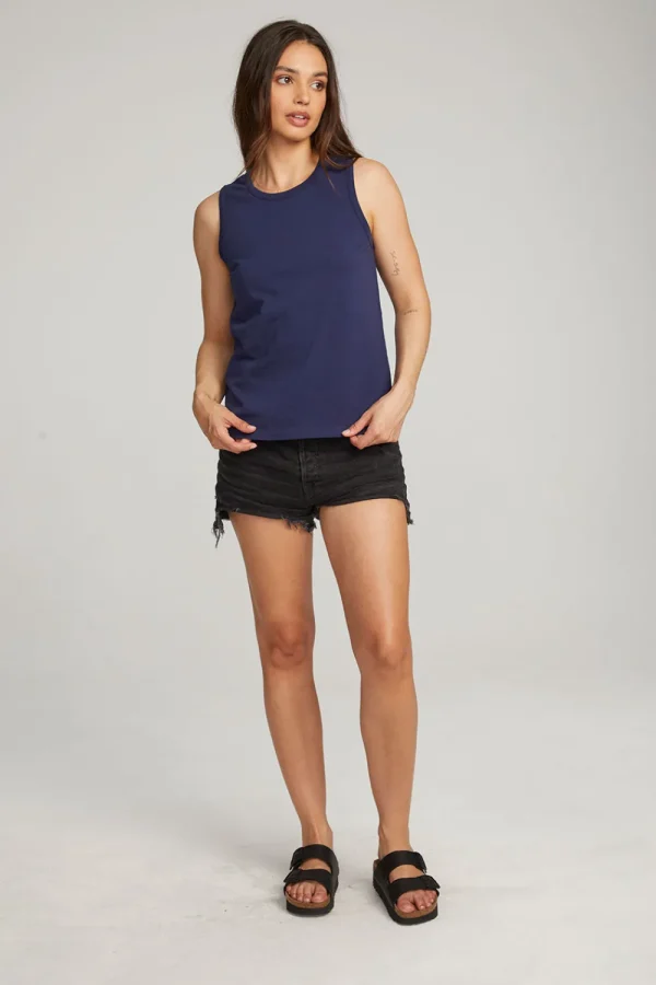Sale Basic Sapphire Slit Tank Women Essentials | Loungewear