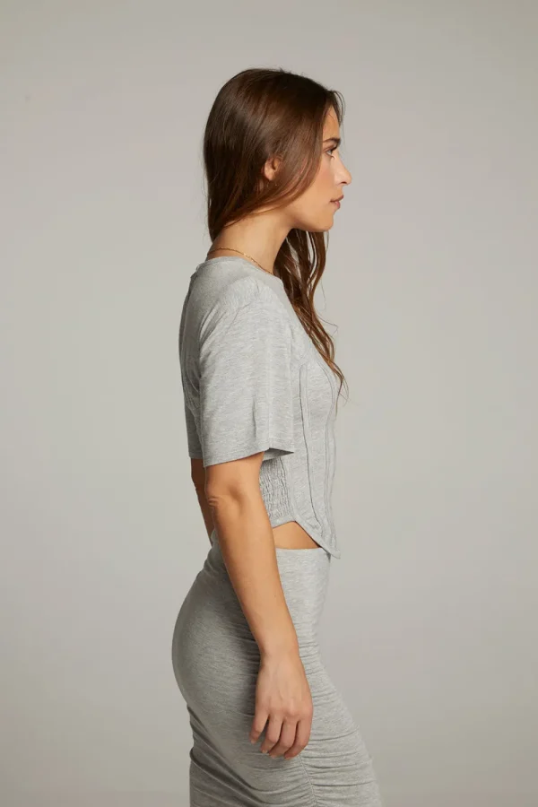 Online Bayside Heather Grey Tee Women Loungewear | Tops