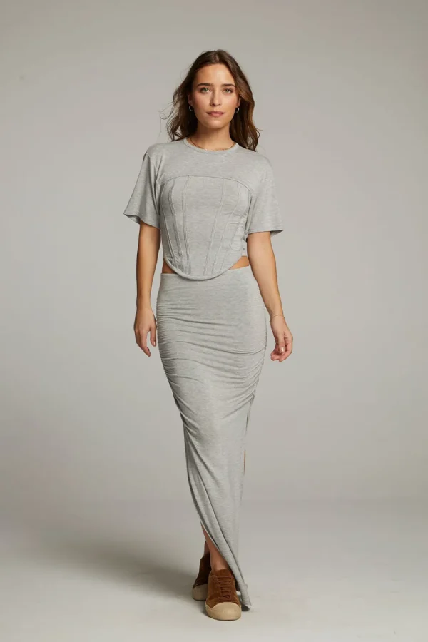 Online Bayside Heather Grey Tee Women Loungewear | Tops