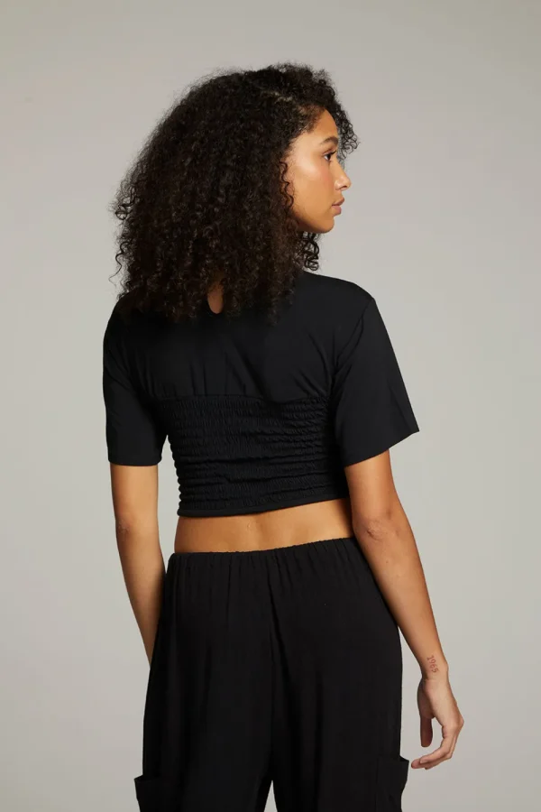 New Bayside True Black Tee Women Loungewear | Tops