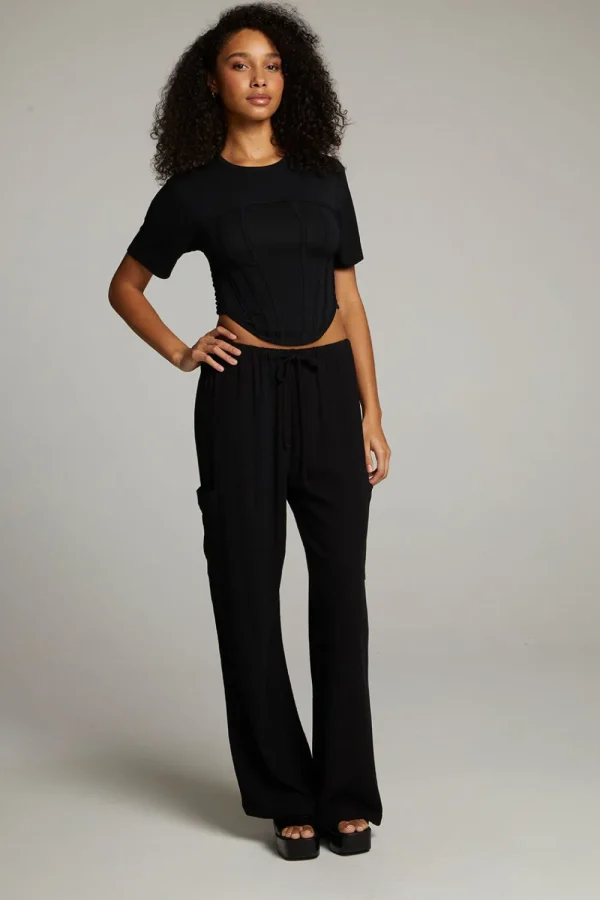 New Bayside True Black Tee Women Loungewear | Tops